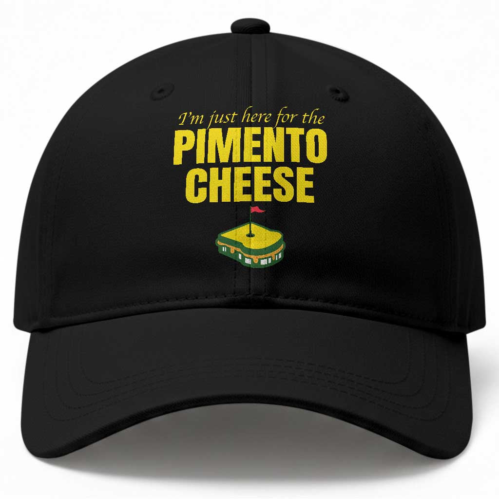 I'm Just Here For The Pimento Cheese Baseball Cap Funny Golf Foodie