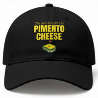 I'm Just Here For The Pimento Cheese Baseball Cap Funny Golf Foodie