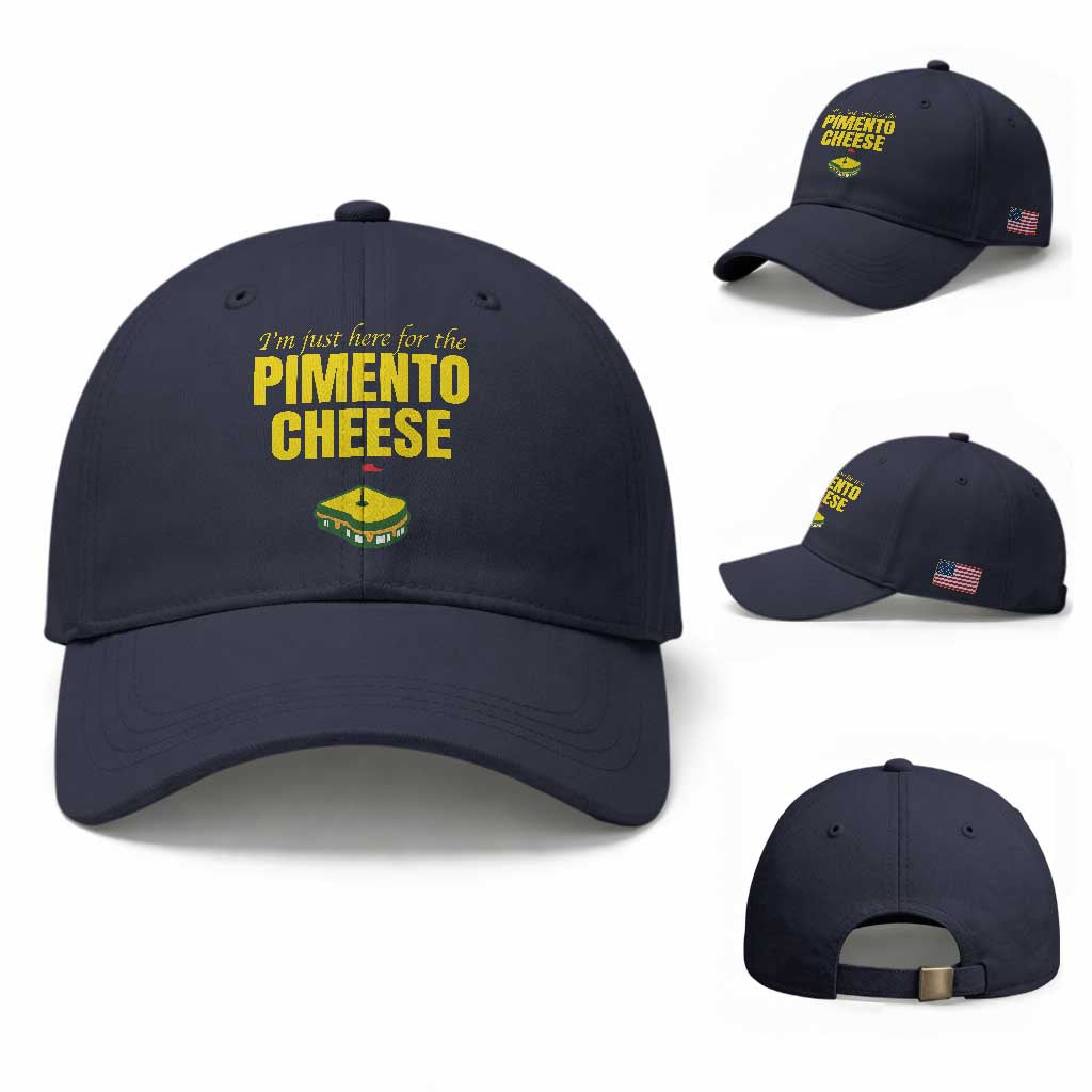 I'm Just Here For The Pimento Cheese Baseball Cap Funny Golf Foodie