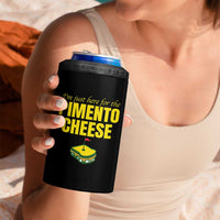 I'm Just Here For The Pimento Cheese 4 in 1 Can Cooler Tumbler Funny Golf Foodie