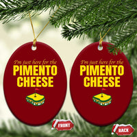 I'm Just Here For The Pimento Cheese Ceramic Ornament Funny Golf Foodie