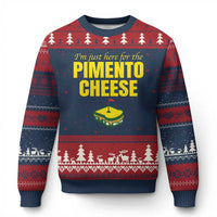 I'm Just Here For The Pimento Cheese Ugly Christmas Sweater Funny Golf Foodie