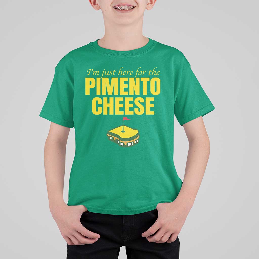 I'm Just Here For The Pimento Cheese T Shirt For Kid Funny Golf Foodie