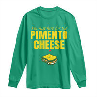 I'm Just Here For The Pimento Cheese Long Sleeve Shirt Funny Golf Foodie