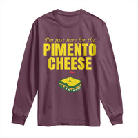 I'm Just Here For The Pimento Cheese Long Sleeve Shirt Funny Golf Foodie