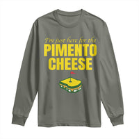 I'm Just Here For The Pimento Cheese Long Sleeve Shirt Funny Golf Foodie