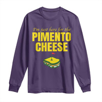 I'm Just Here For The Pimento Cheese Long Sleeve Shirt Funny Golf Foodie