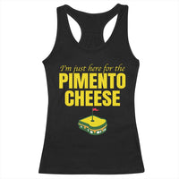 I'm Just Here For The Pimento Cheese Racerback Tank Top Funny Golf Foodie