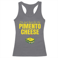 I'm Just Here For The Pimento Cheese Racerback Tank Top Funny Golf Foodie