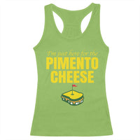 I'm Just Here For The Pimento Cheese Racerback Tank Top Funny Golf Foodie