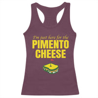 I'm Just Here For The Pimento Cheese Racerback Tank Top Funny Golf Foodie