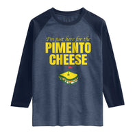 I'm Just Here For The Pimento Cheese Raglan Shirt Funny Golf Foodie