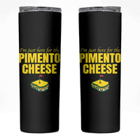 I'm Just Here For The Pimento Cheese Skinny Tumbler Funny Golf Foodie