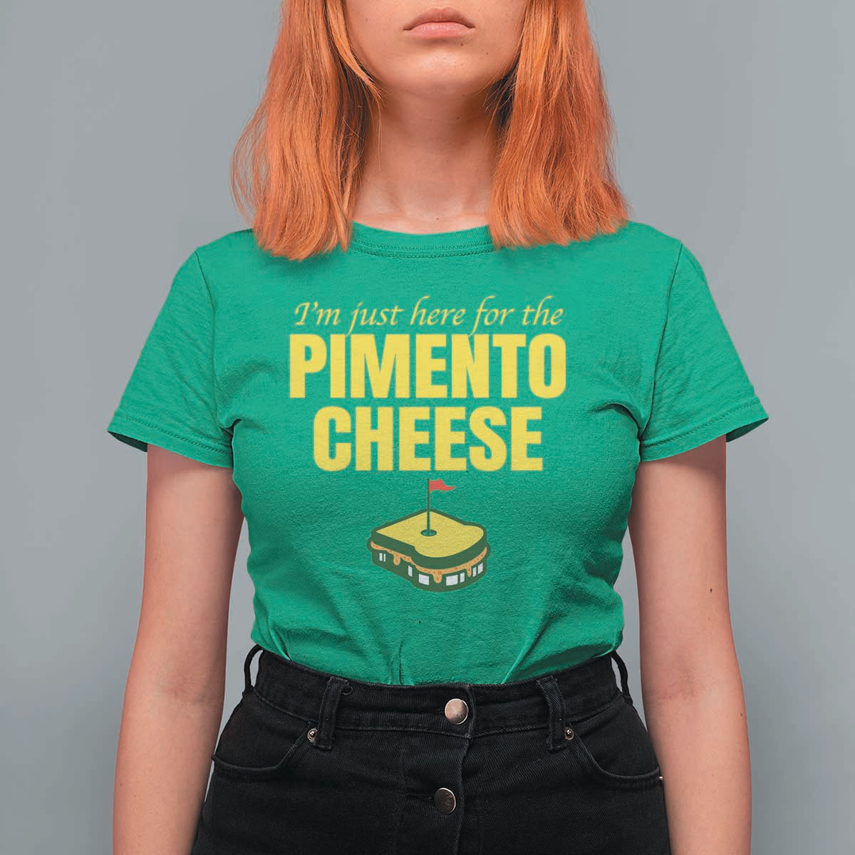I'm Just Here For The Pimento Cheese T Shirt For Women Funny Golf Foodie