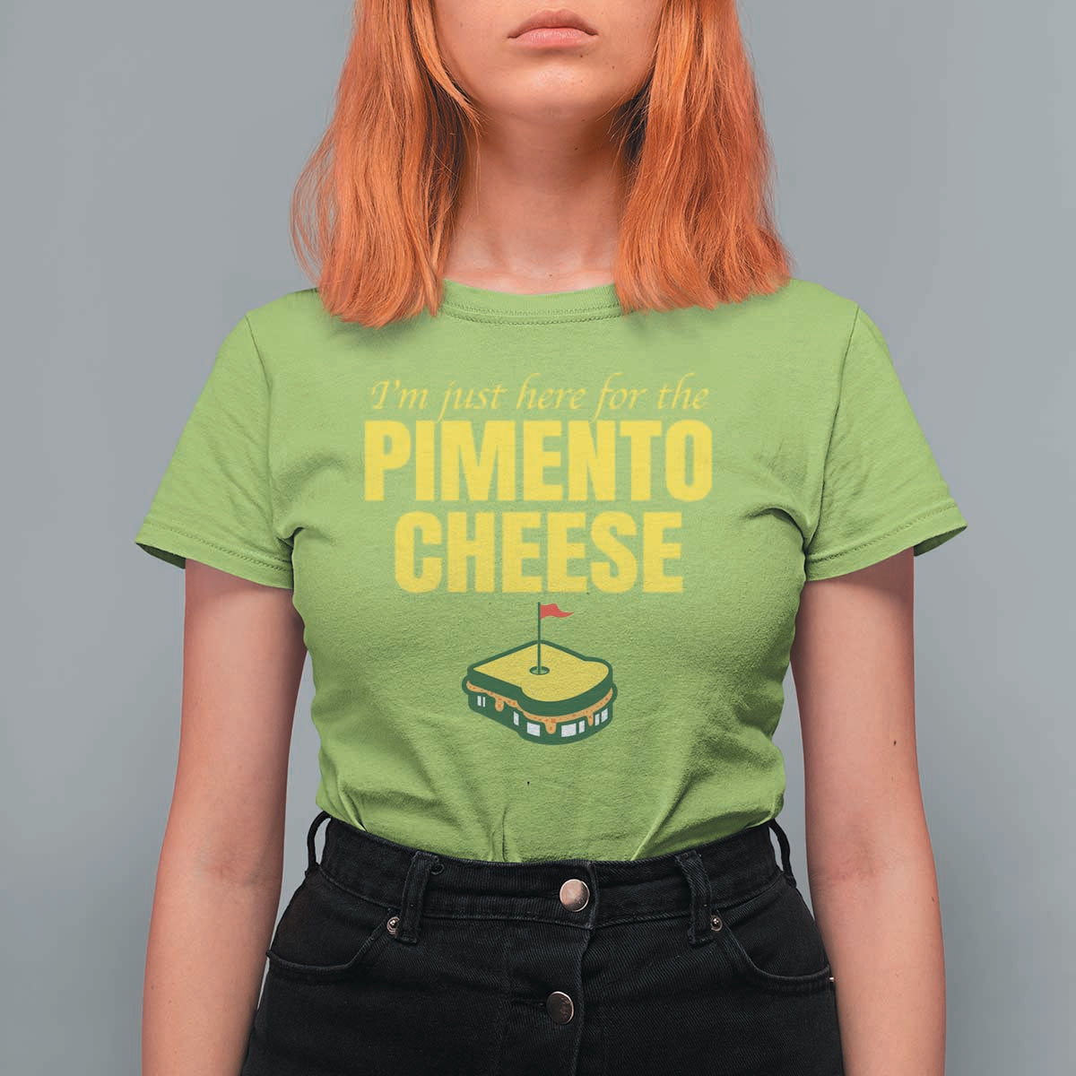 I'm Just Here For The Pimento Cheese T Shirt For Women Funny Golf Foodie