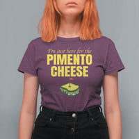 I'm Just Here For The Pimento Cheese T Shirt For Women Funny Golf Foodie