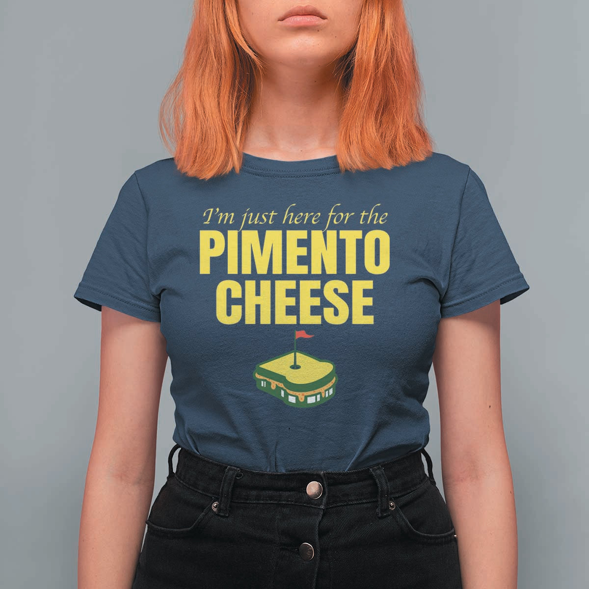 I'm Just Here For The Pimento Cheese T Shirt For Women Funny Golf Foodie