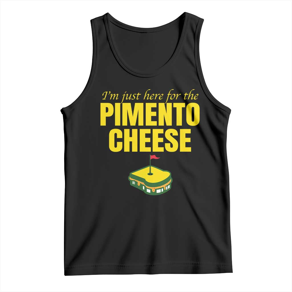 I'm Just Here For The Pimento Cheese Tank Top Funny Golf Foodie