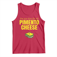 I'm Just Here For The Pimento Cheese Tank Top Funny Golf Foodie