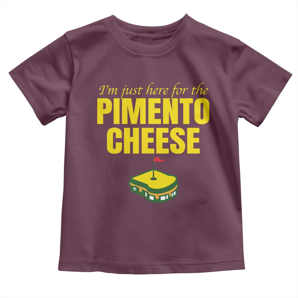 I'm Just Here For The Pimento Cheese Toddler T Shirt Funny Golf Foodie