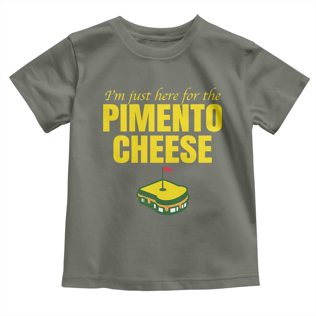 I'm Just Here For The Pimento Cheese Toddler T Shirt Funny Golf Foodie
