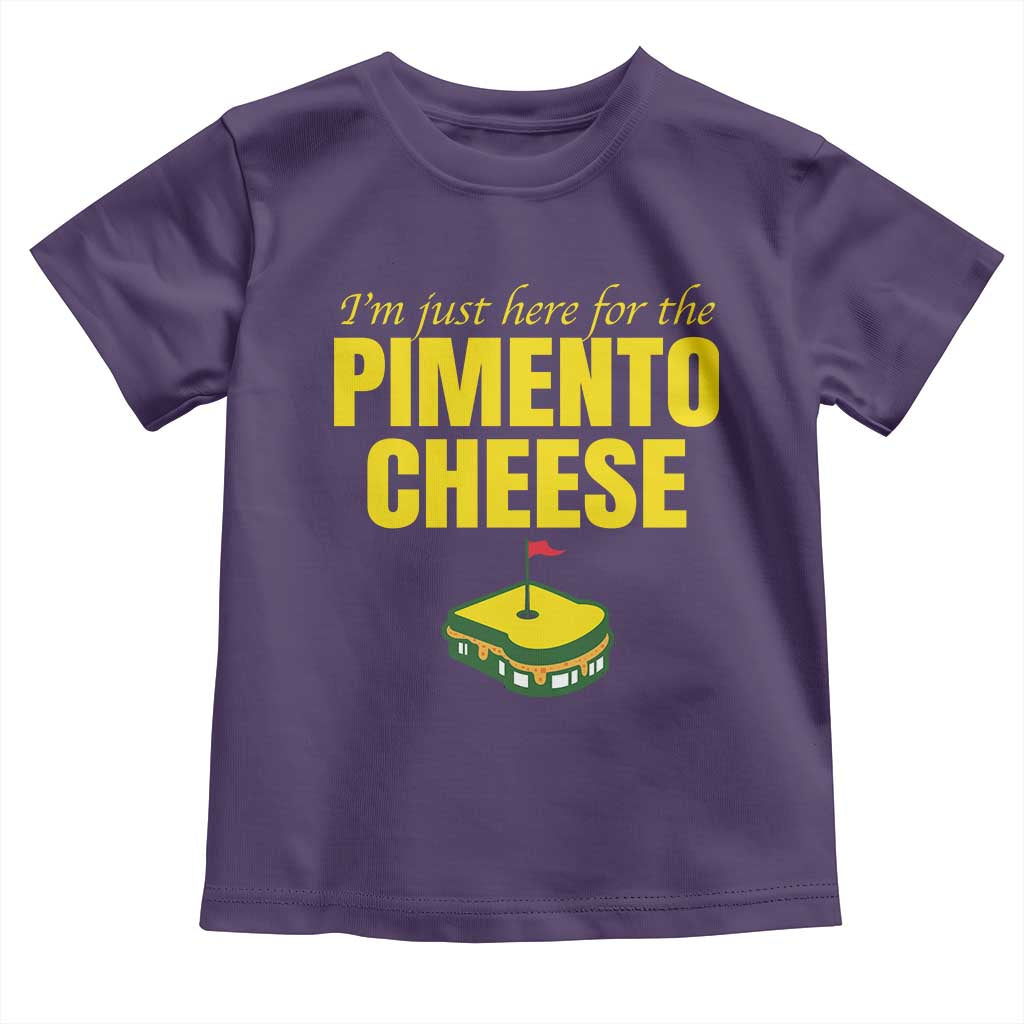 I'm Just Here For The Pimento Cheese Toddler T Shirt Funny Golf Foodie