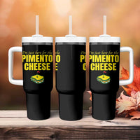 I'm Just Here For The Pimento Cheese Tumbler With Handle Funny Golf Foodie
