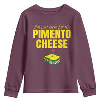 I'm Just Here For The Pimento Cheese Youth Sweatshirt Funny Golf Foodie