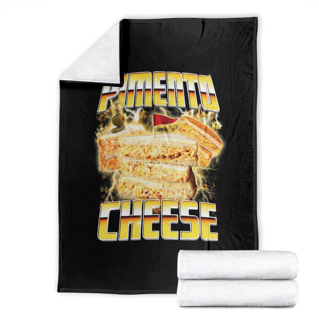 Pimento Cheese Throw Blanket Funny Cheesemonger Cheese Lovers Bootleg Art