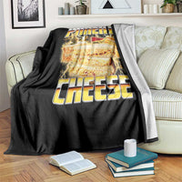 Pimento Cheese Throw Blanket Funny Cheesemonger Cheese Lovers Bootleg Art