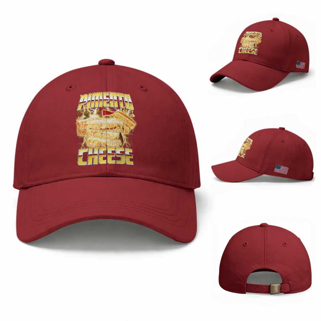 Pimento Cheese Baseball Cap Funny Cheesemonger Cheese Lovers Bootleg Art