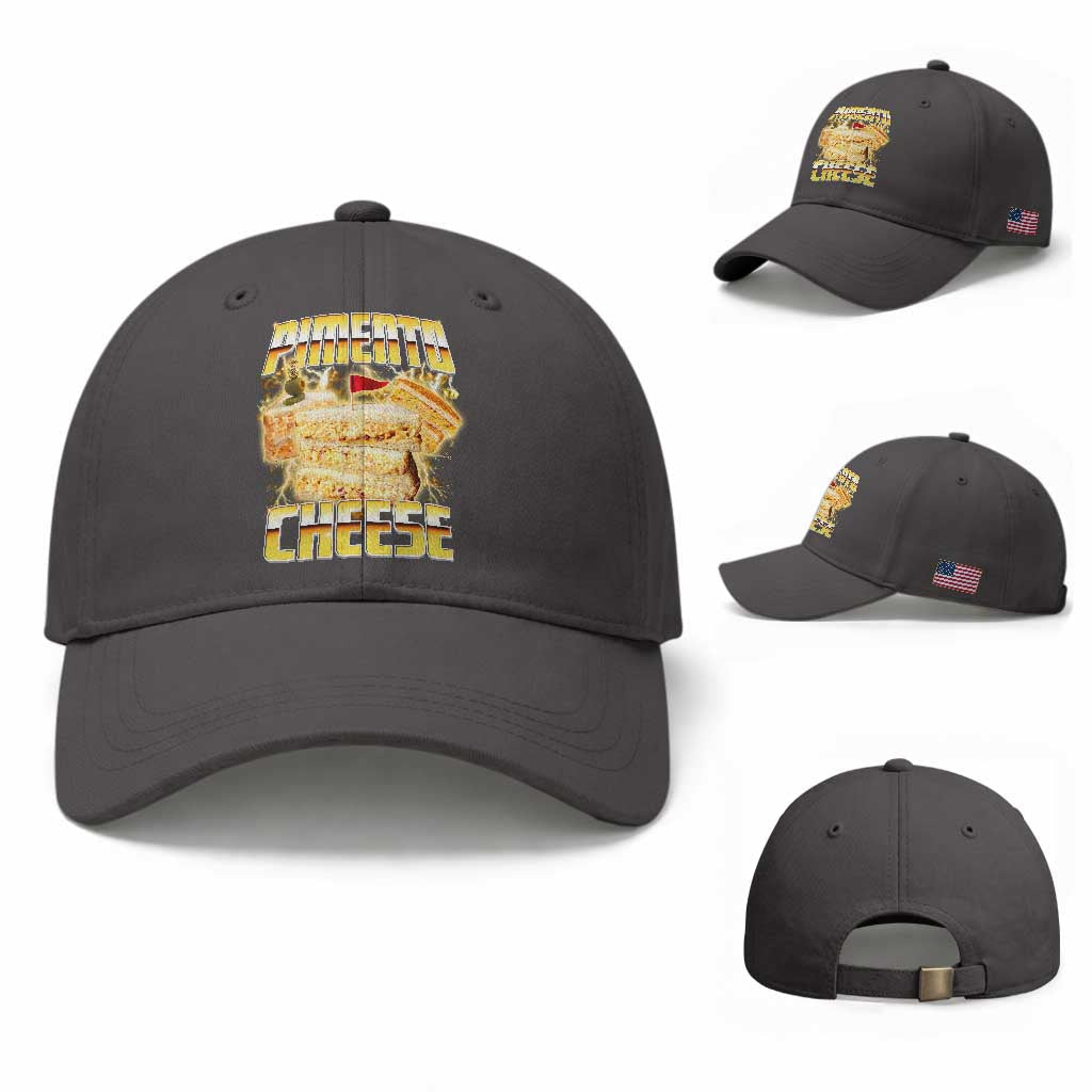 Pimento Cheese Baseball Cap Funny Cheesemonger Cheese Lovers Bootleg Art