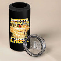 Pimento Cheese 4 in 1 Can Cooler Tumbler Funny Cheesemonger Cheese Lovers Bootleg Art