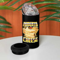 Pimento Cheese 4 in 1 Can Cooler Tumbler Funny Cheesemonger Cheese Lovers Bootleg Art
