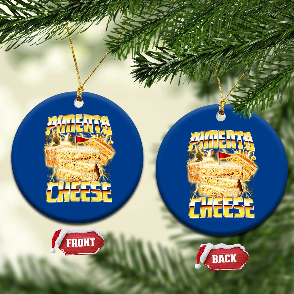 Pimento Cheese Ceramic Ornament Funny Cheesemonger Cheese Lovers Bootleg Art