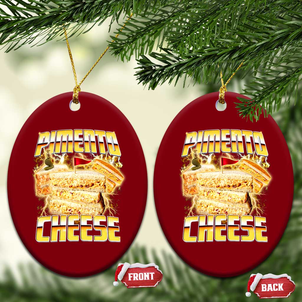 Pimento Cheese Ceramic Ornament Funny Cheesemonger Cheese Lovers Bootleg Art