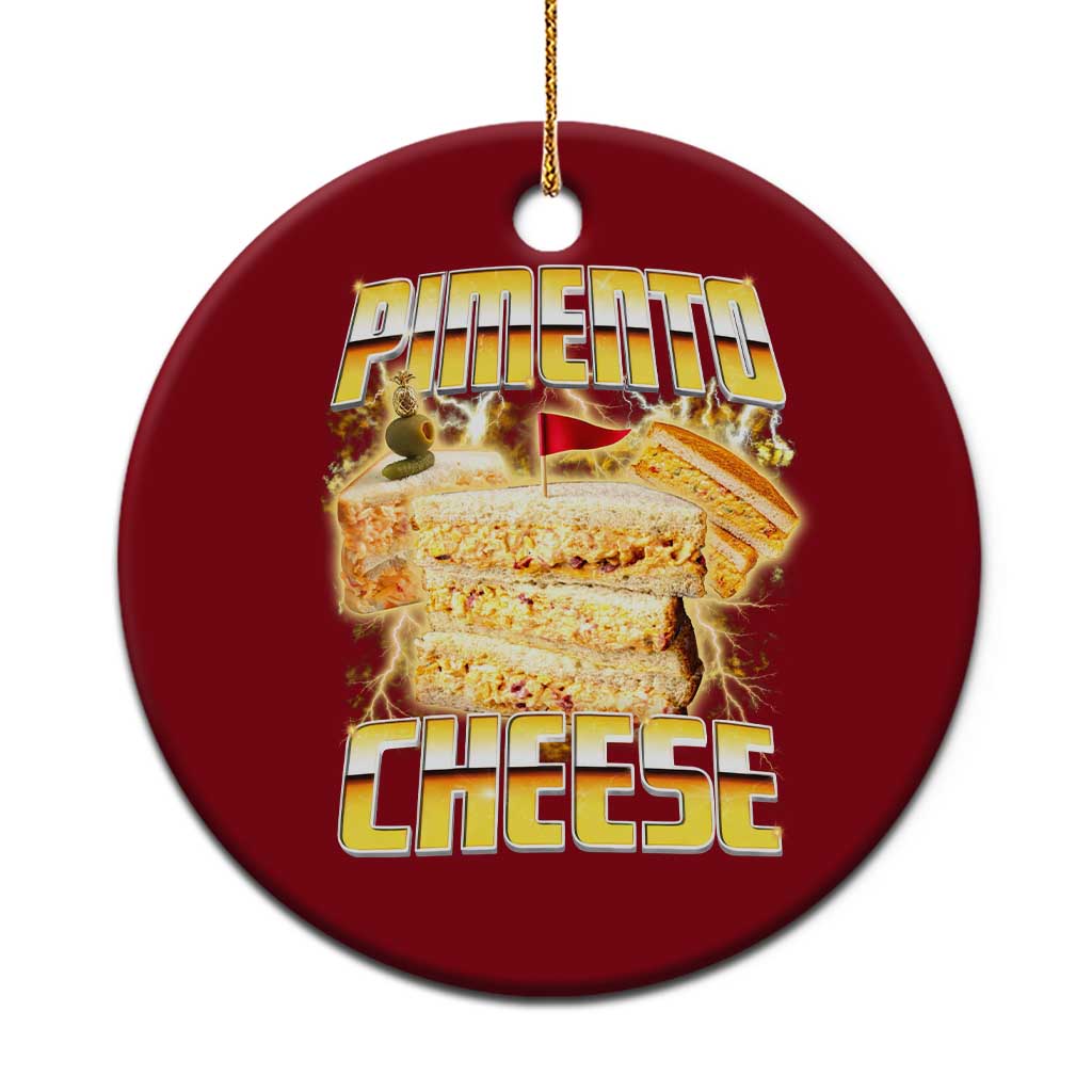 Pimento Cheese Ceramic Ornament Funny Cheesemonger Cheese Lovers Bootleg Art