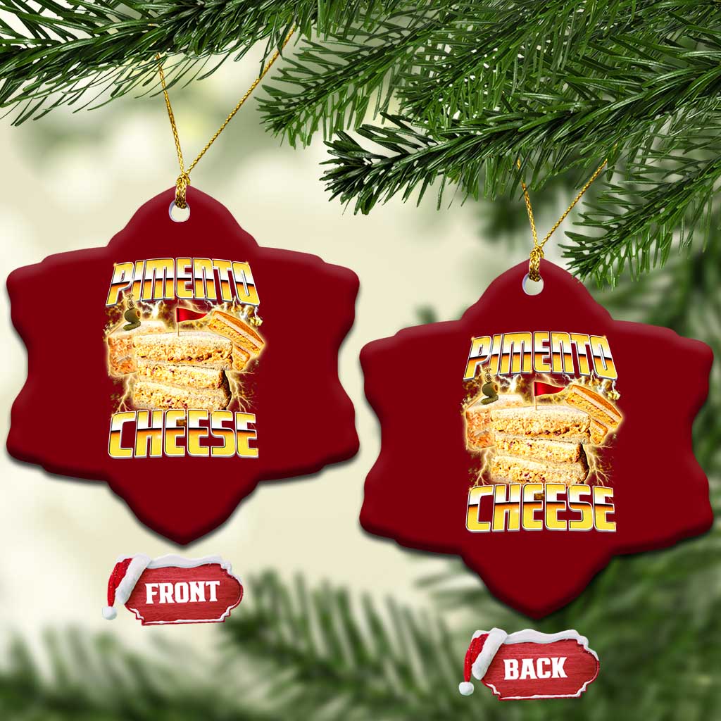 Pimento Cheese Ceramic Ornament Funny Cheesemonger Cheese Lovers Bootleg Art
