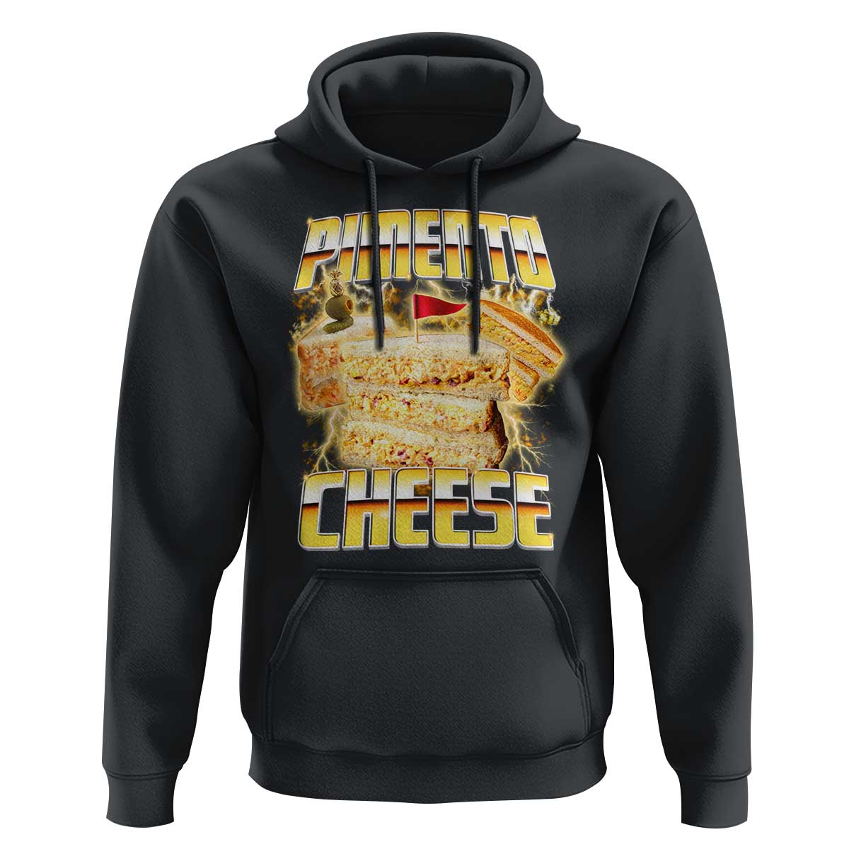 Pimento Cheese Hoodie Funny Cheesemonger Cheese Lovers Bootleg Art
