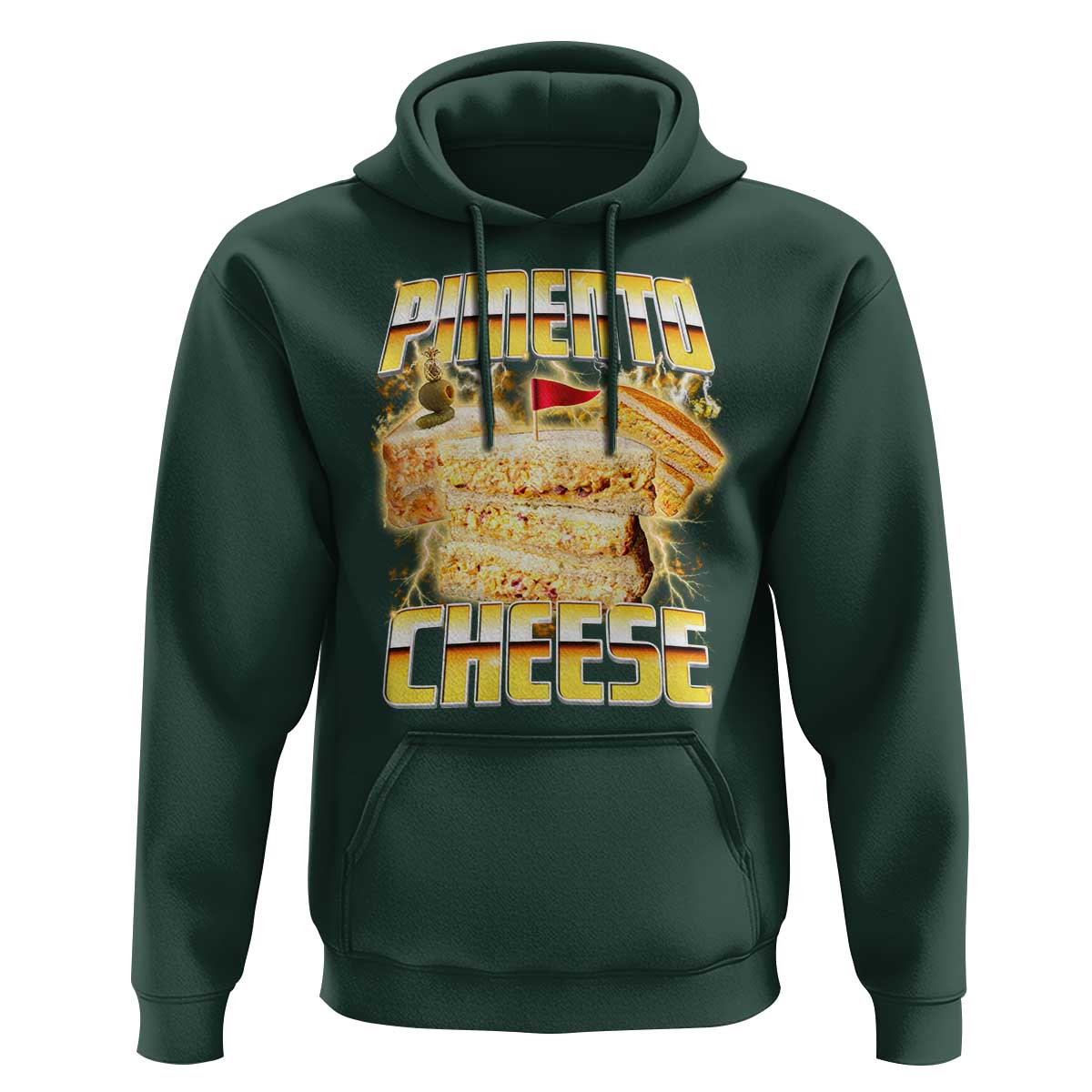 Pimento Cheese Hoodie Funny Cheesemonger Cheese Lovers Bootleg Art