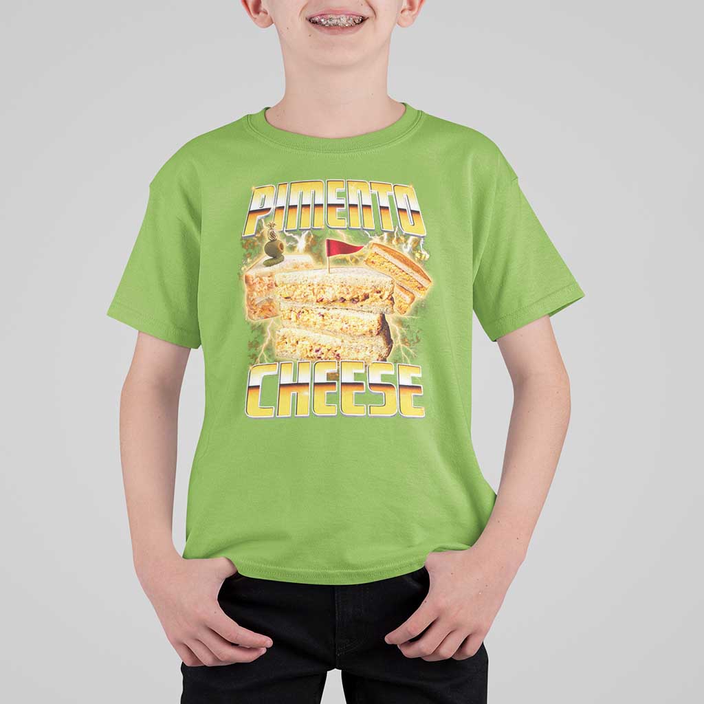 Pimento Cheese T Shirt For Kid Funny Cheesemonger Cheese Lovers Bootleg Art