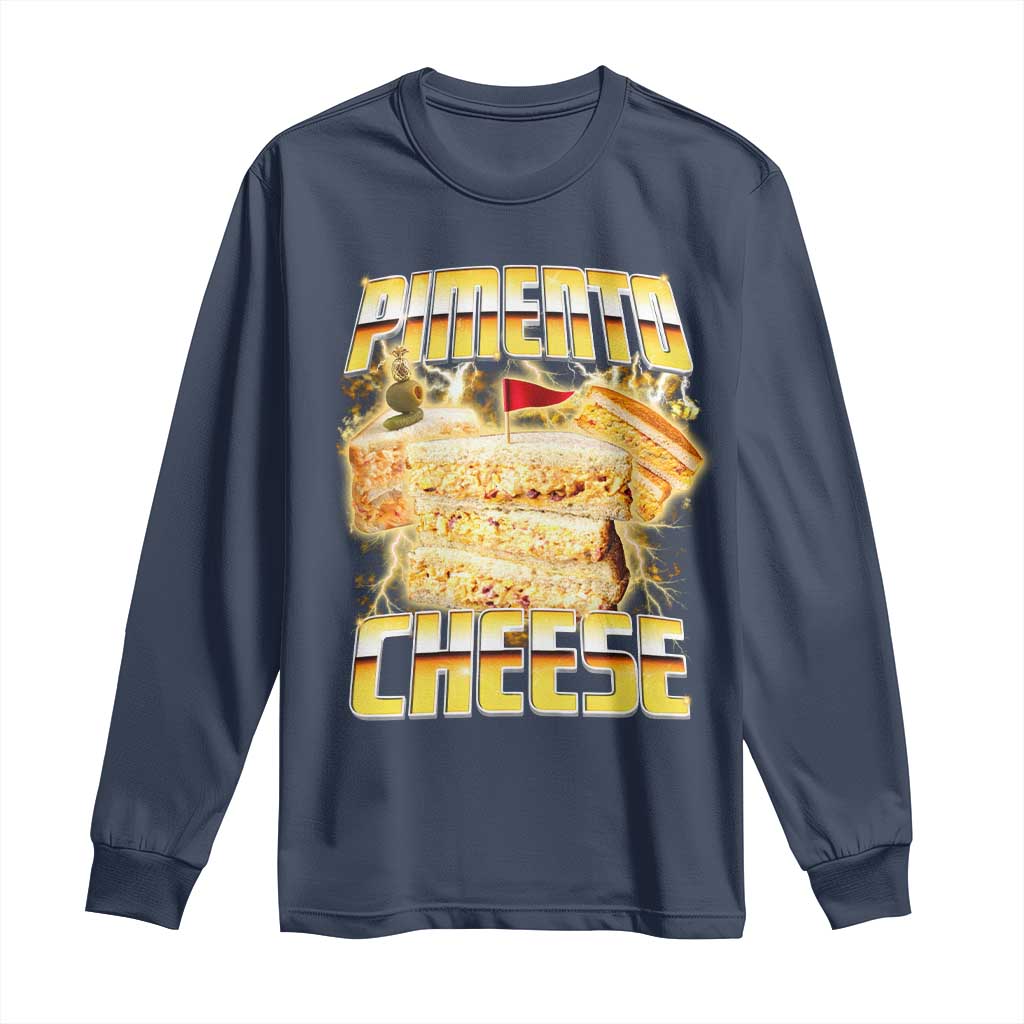 Pimento Cheese Long Sleeve Shirt Funny Cheesemonger Cheese Lovers Bootleg Art