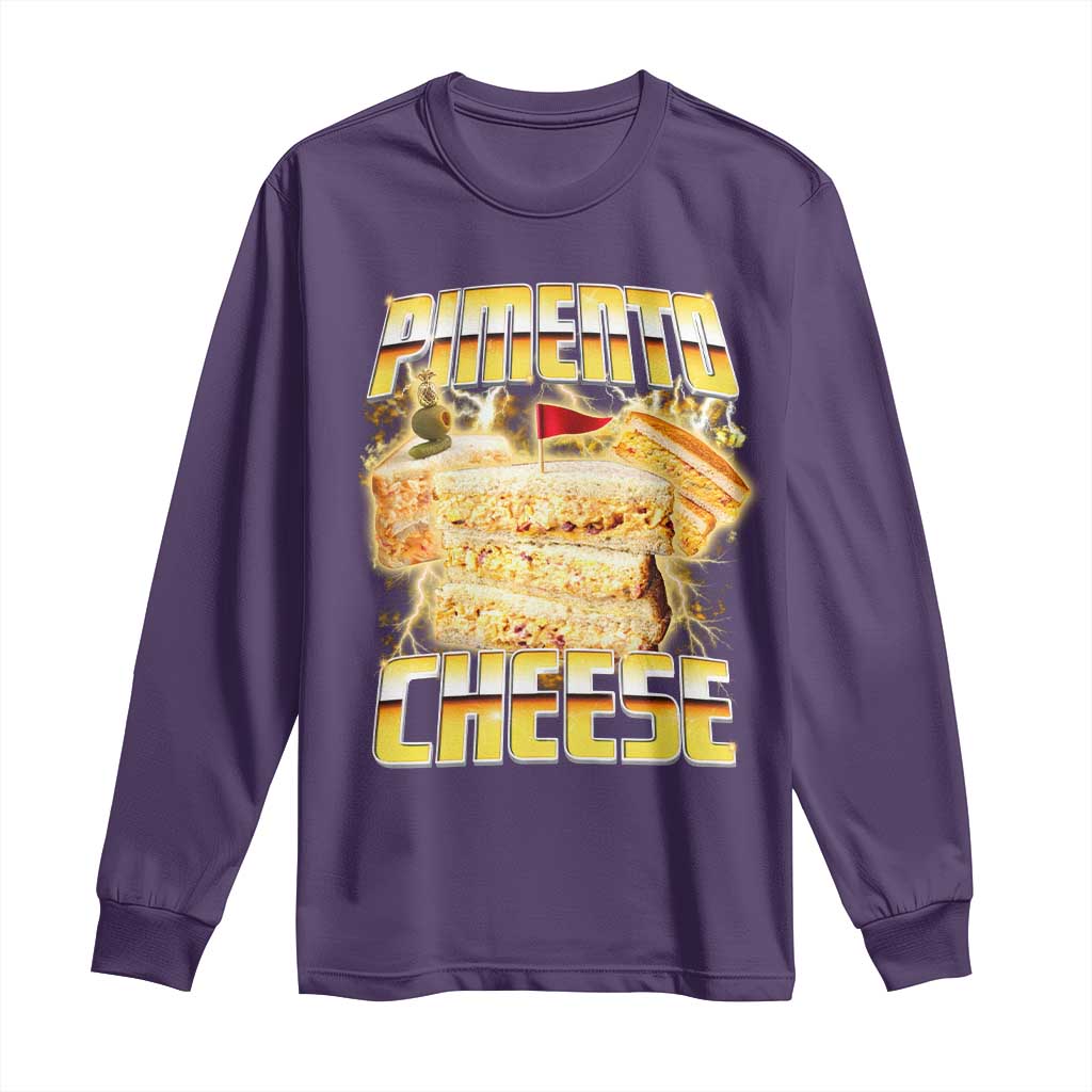 Pimento Cheese Long Sleeve Shirt Funny Cheesemonger Cheese Lovers Bootleg Art