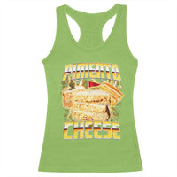 Pimento Cheese Racerback Tank Top Funny Cheesemonger Cheese Lovers Bootleg Art