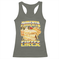 Pimento Cheese Racerback Tank Top Funny Cheesemonger Cheese Lovers Bootleg Art