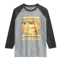 Pimento Cheese Raglan Shirt Funny Cheesemonger Cheese Lovers Bootleg Art