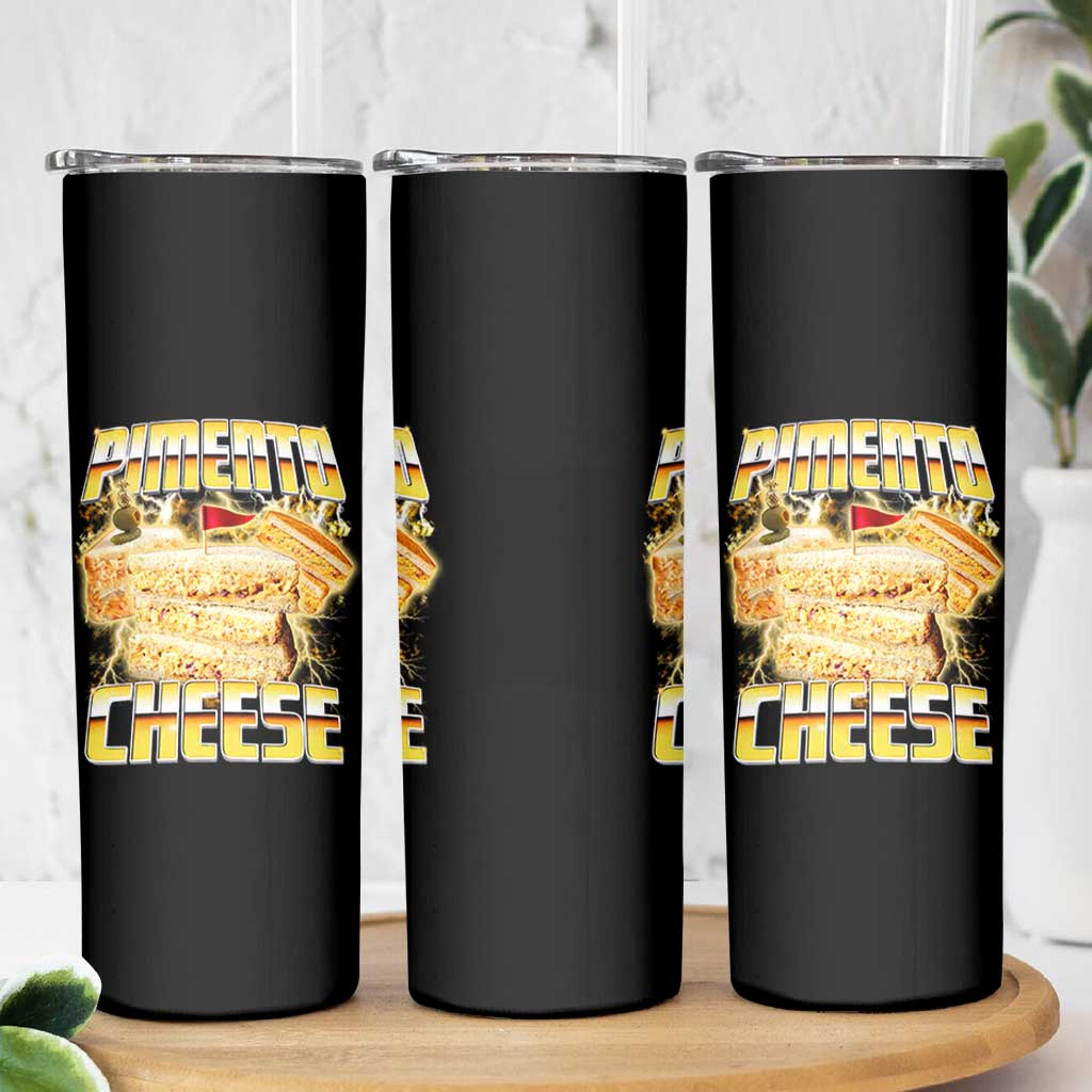 Pimento Cheese Skinny Tumbler Funny Cheesemonger Cheese Lovers Bootleg Art