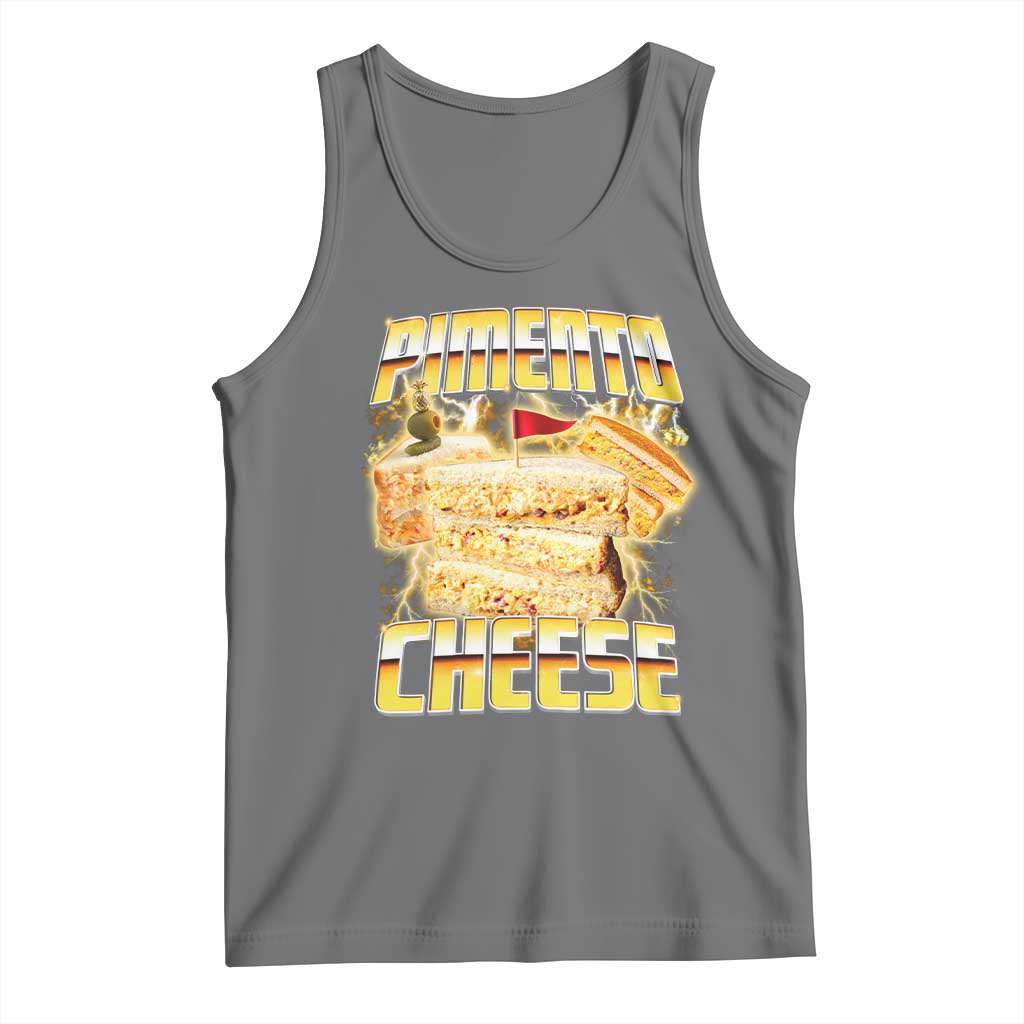 Pimento Cheese Tank Top Funny Cheesemonger Cheese Lovers Bootleg Art