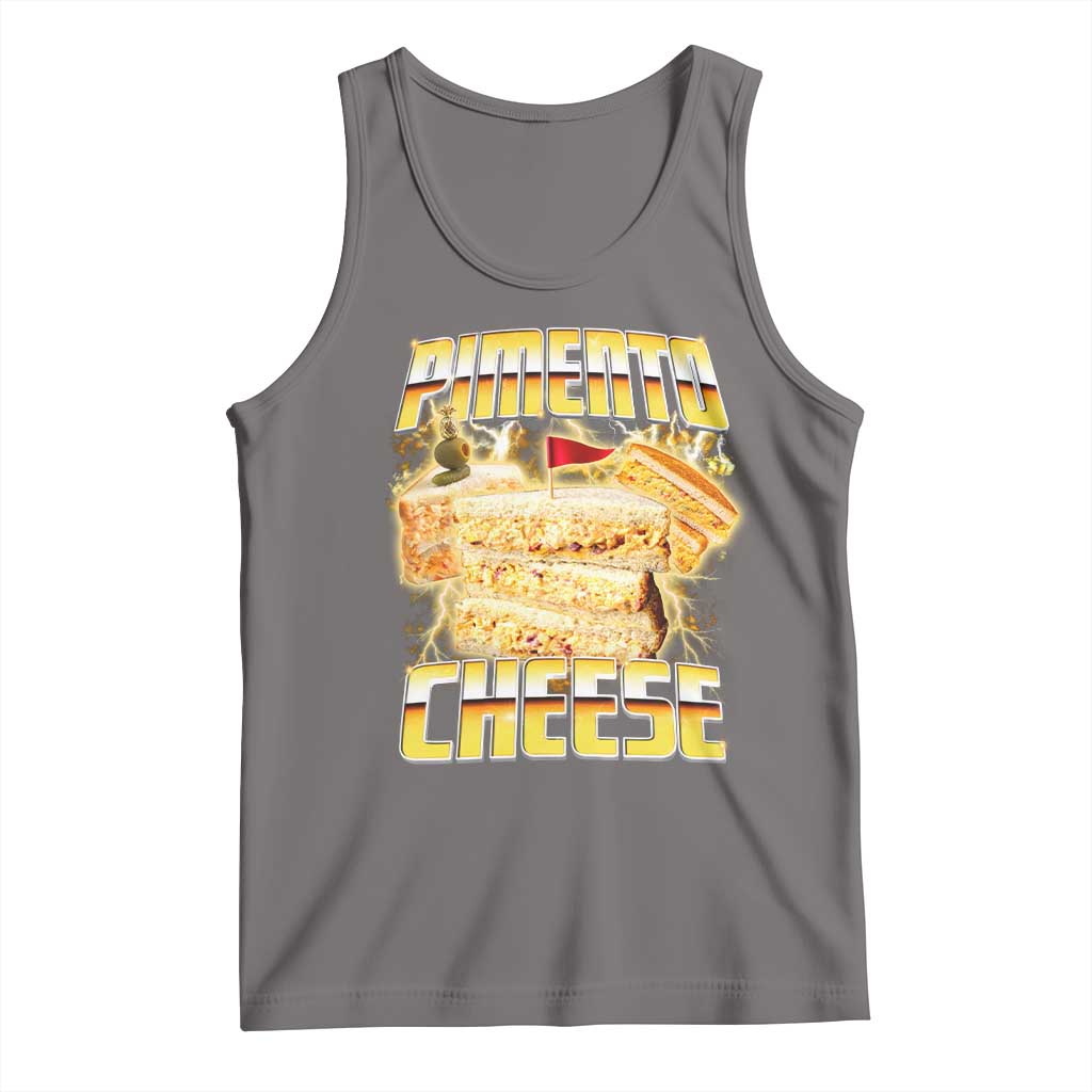 Pimento Cheese Tank Top Funny Cheesemonger Cheese Lovers Bootleg Art