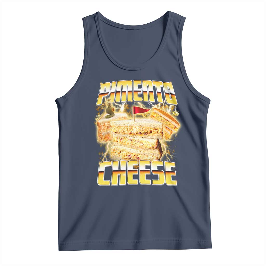 Pimento Cheese Tank Top Funny Cheesemonger Cheese Lovers Bootleg Art